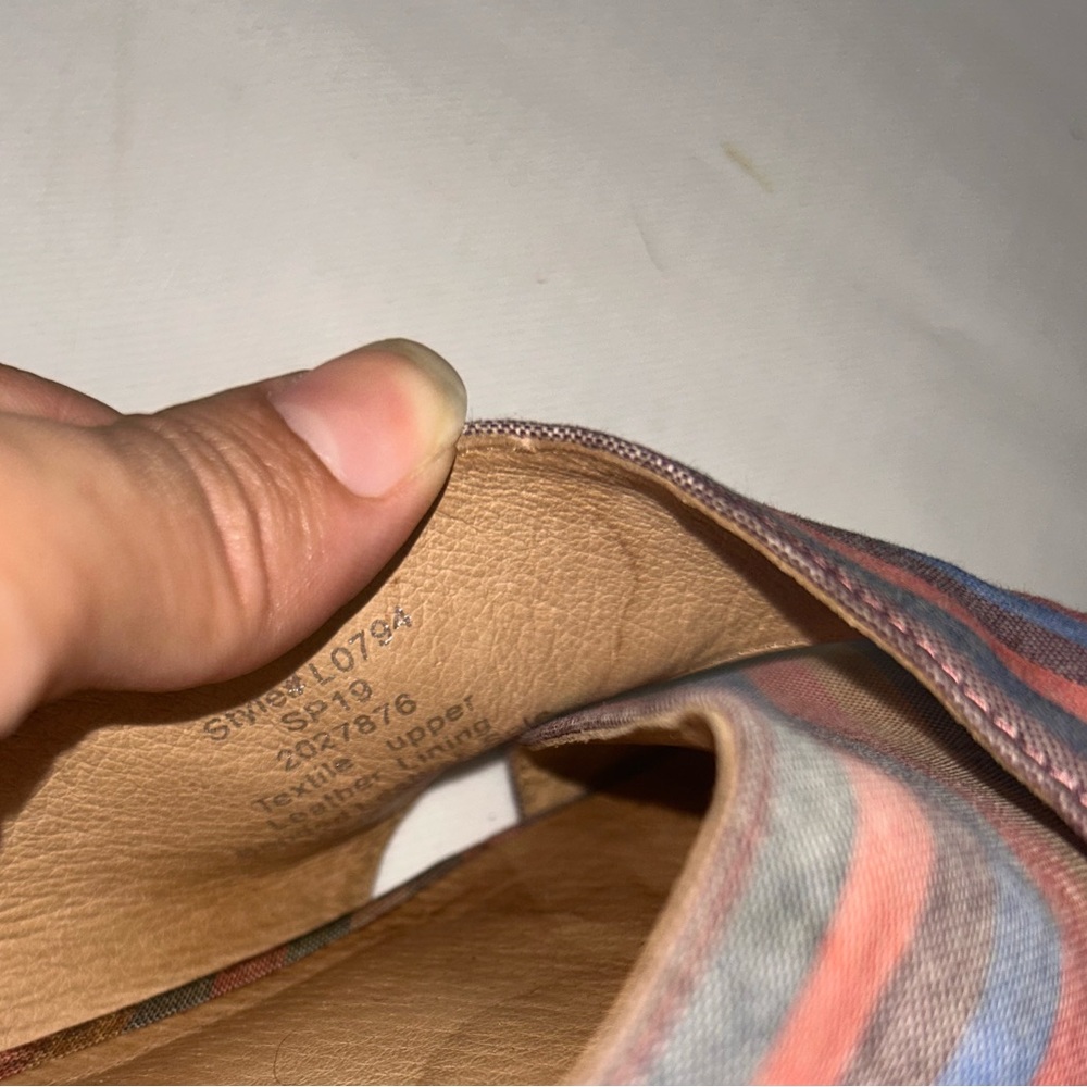Madewell the Ruthie crisscross striped mules - Picture 7 of 11